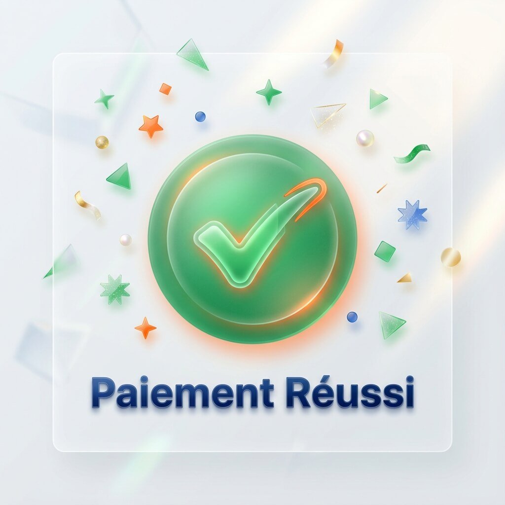 image de la confirmation de paiement réussi